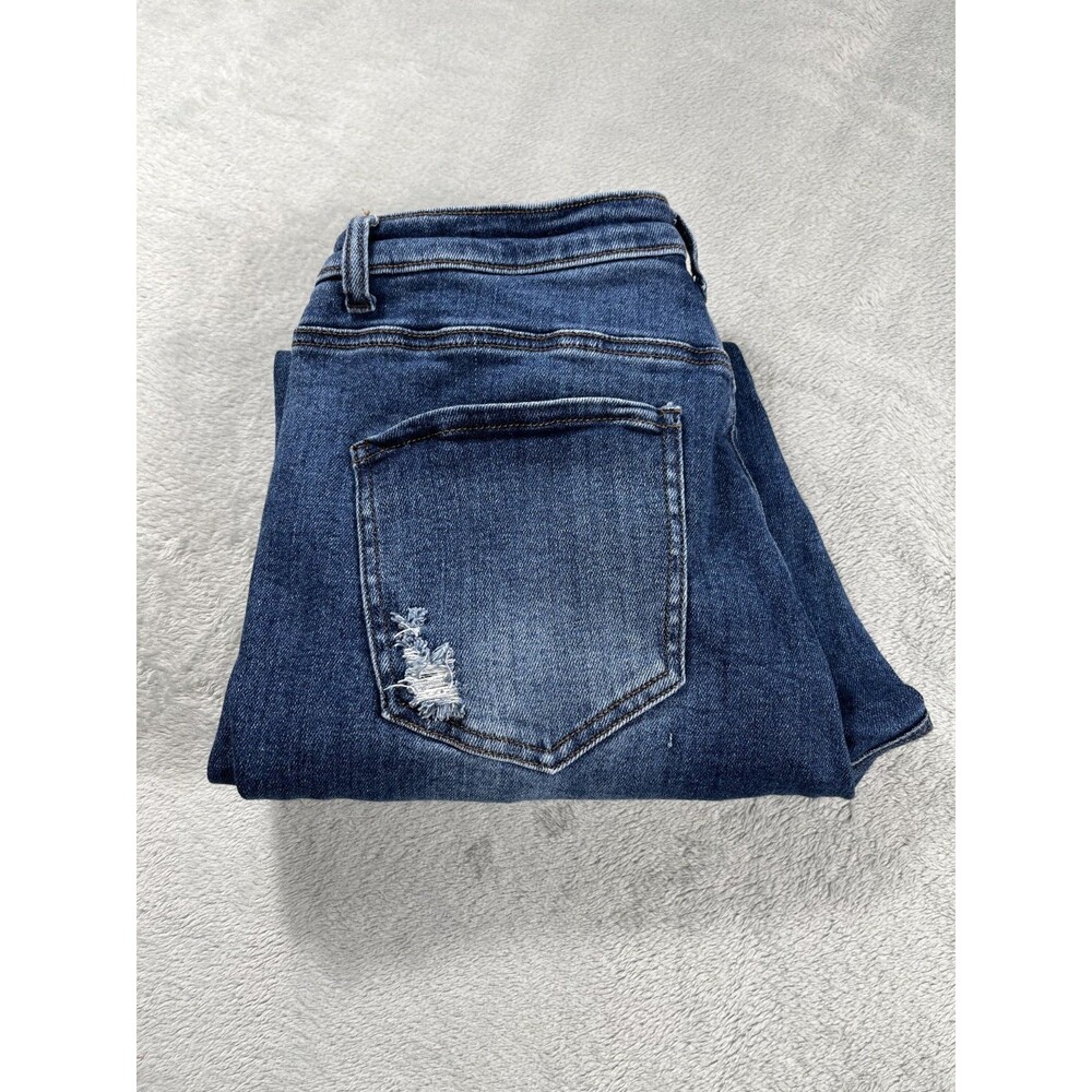 Wax Jeans Womens 13/31 Distressed Stretch Jeans Midrise 28x27 - Picture 2 of 13